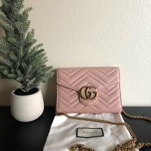 Gucci Pink Marmont Quilted Bag